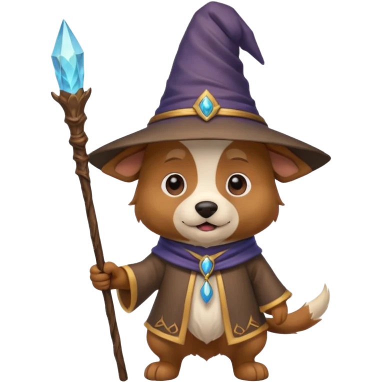 Dog wizard emoji