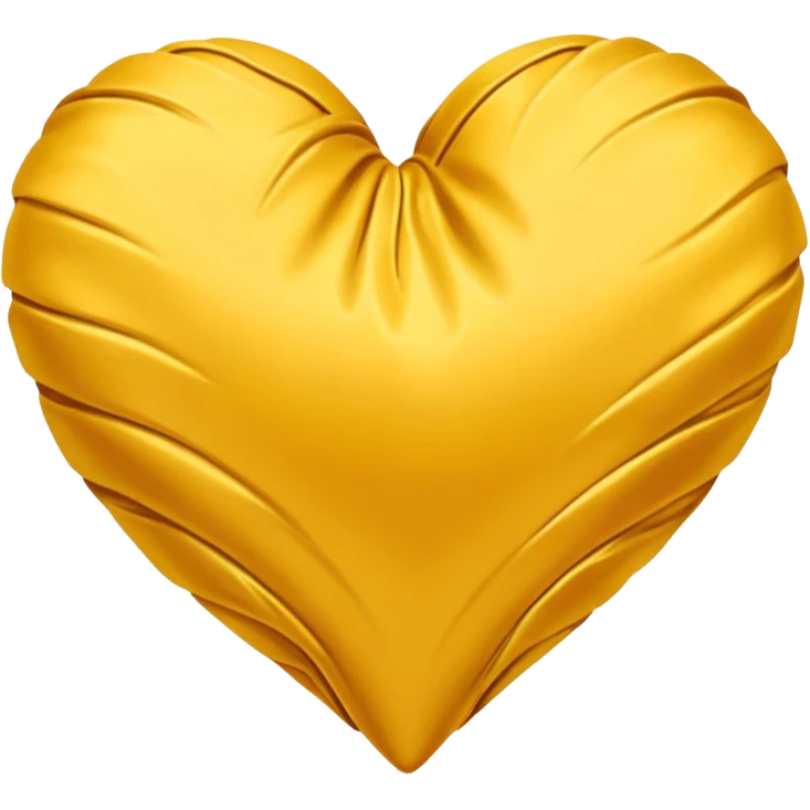 Broken yellow satin heart  emoji