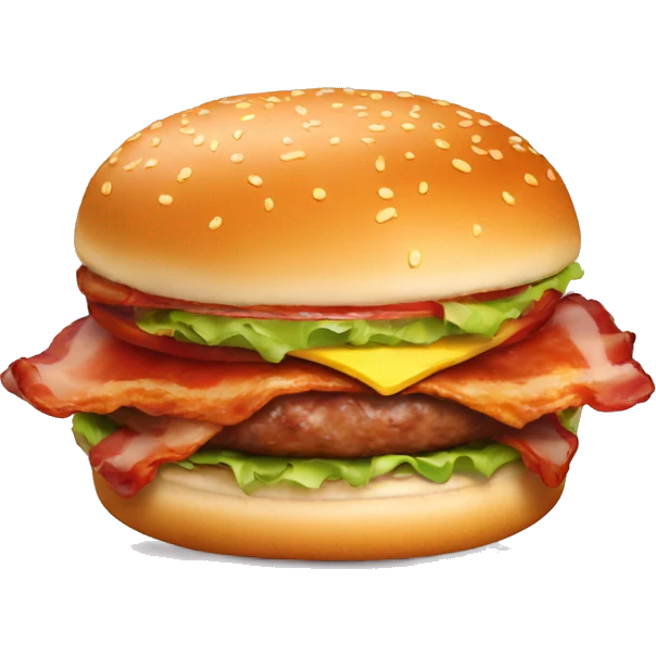 Bacon burger emoji