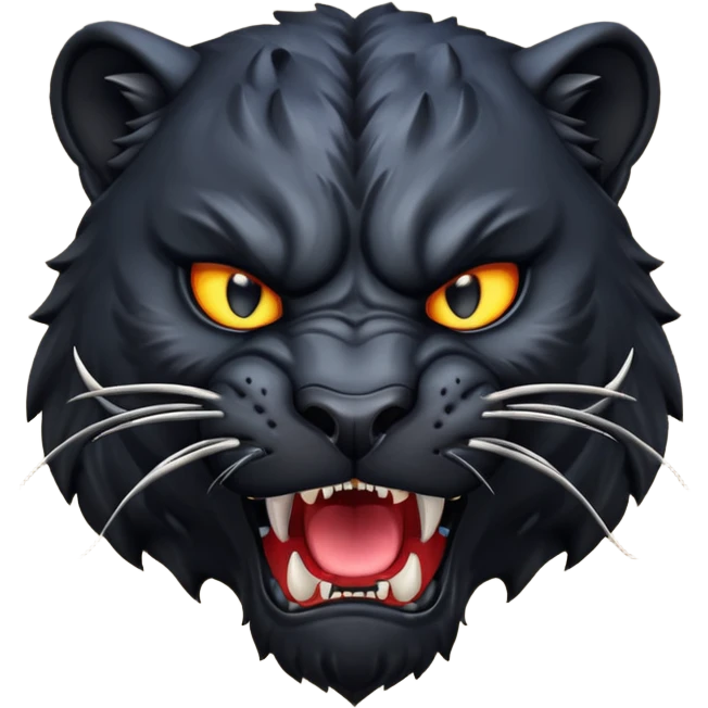 angry panther bust  emoji
