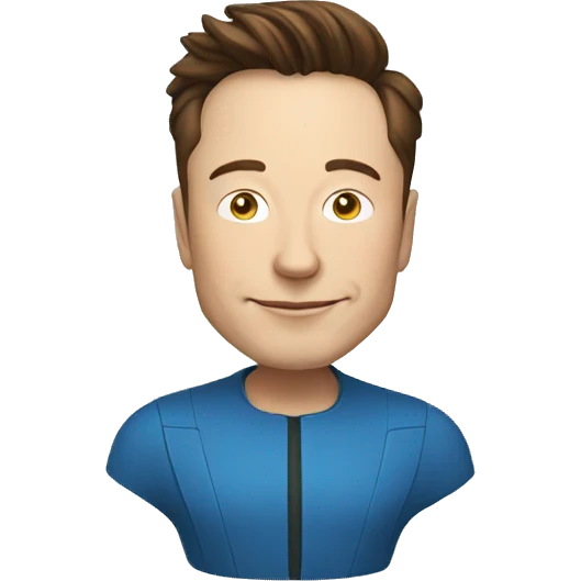 elon musk blue emoji