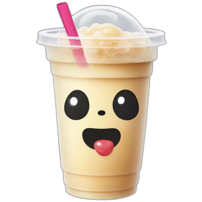 ghost bubble tea emoji