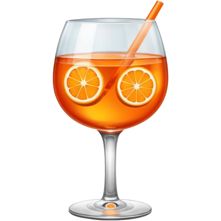 Mach mir einen Aperol in Emoji Stil emoji