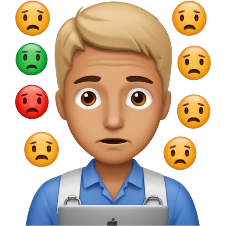 überforderter trader emoji