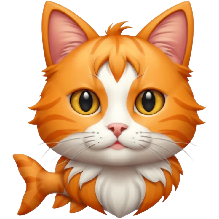 Fish with cat ears and a cat pet  emoji