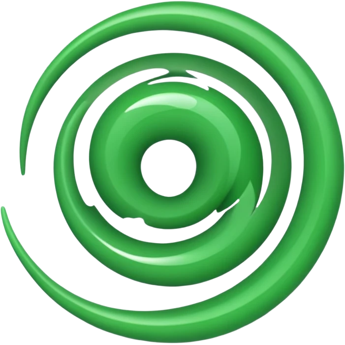 green spiral emoji emoji