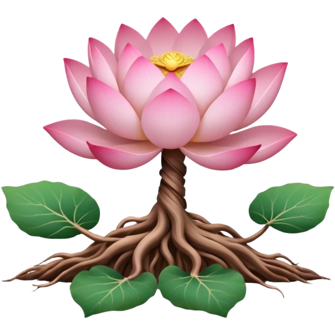Roots and lotus emoji