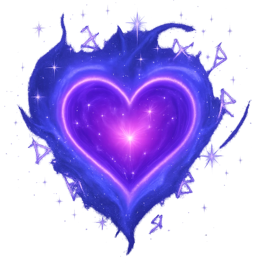 heart with a fantasy magic theme emoji