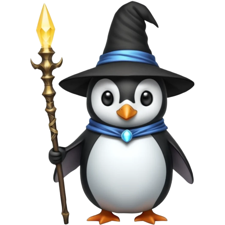 Penguin Wizard emoji