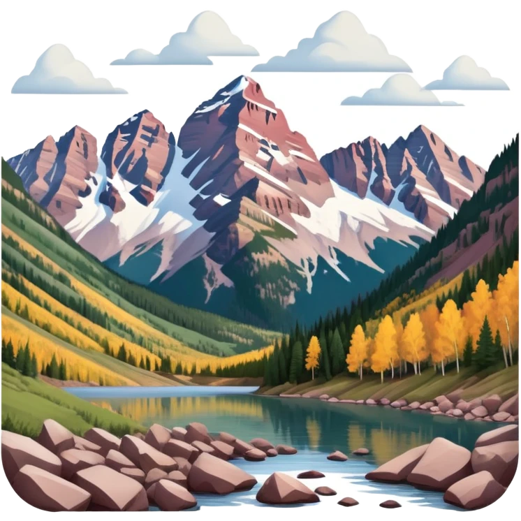 “Maroon bells” mountains emoji