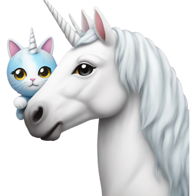 Unicorn with a cat emoji