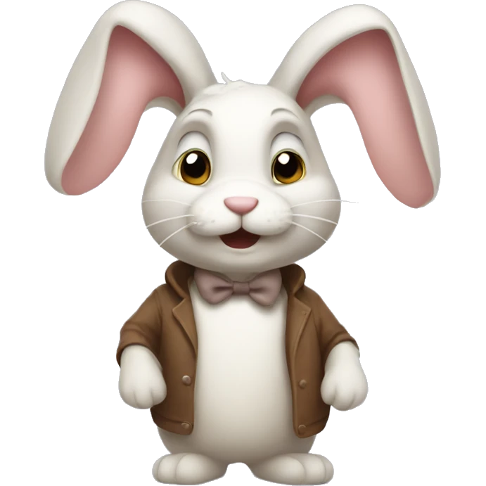 bunny who makes a notice emoji