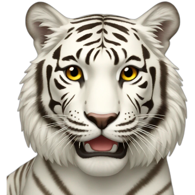 Tigre blanc emoji