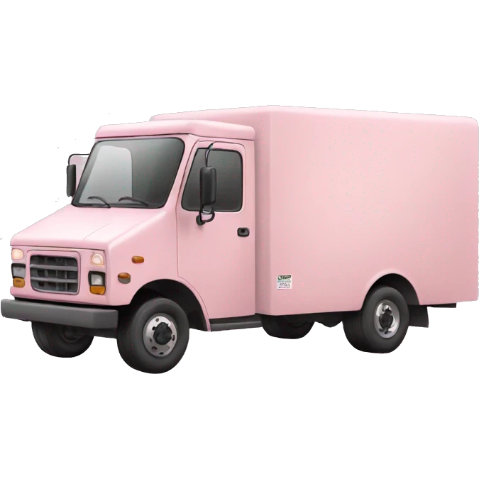 light pink delivery truck emoji