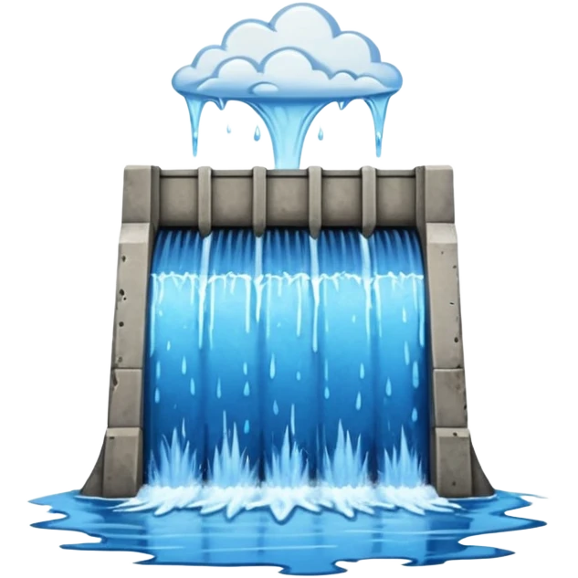 water dam emoji