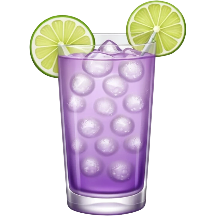 Cocktail light purple with high glass emoji