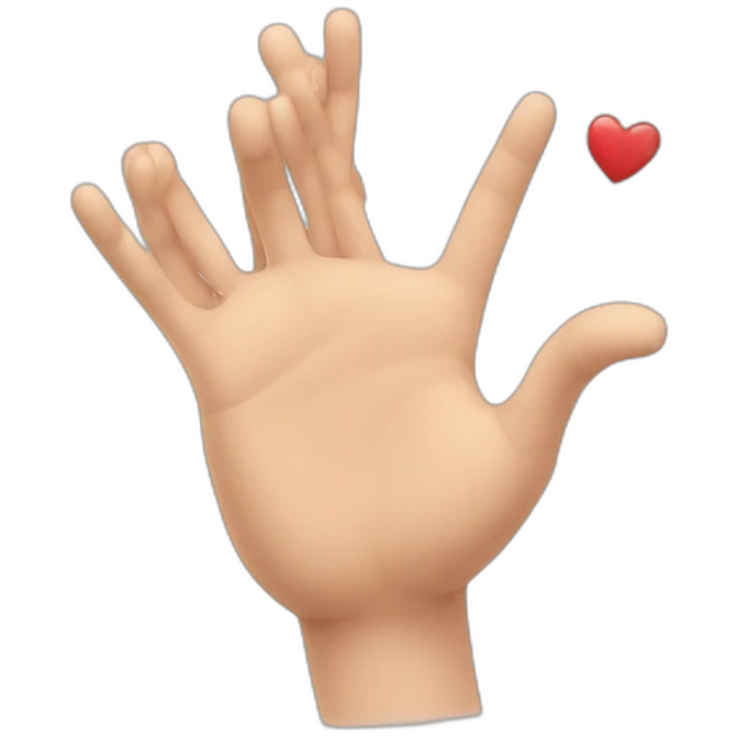 Cœur avec les mains emoji