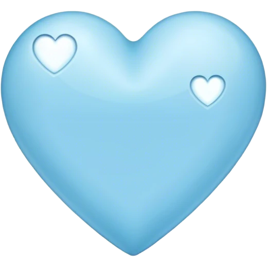 Light blue heart emoji