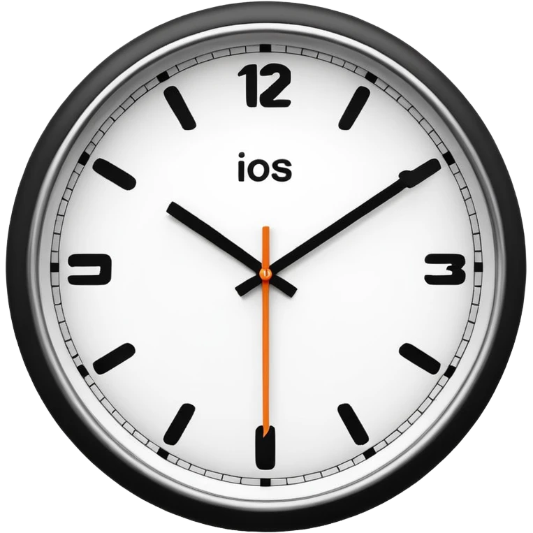 make Clock without numbers  emoji