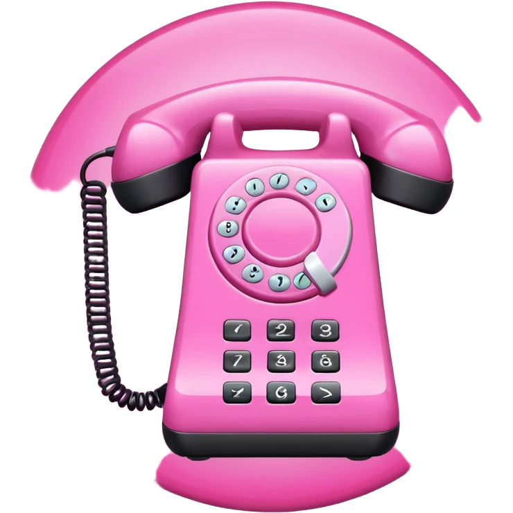 pink phone icon emoji
