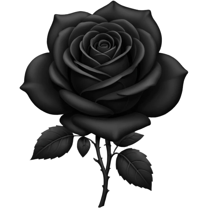 Rosa negra emoji