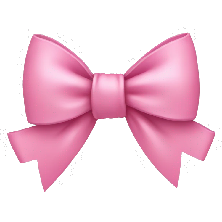 Pink bow emoji