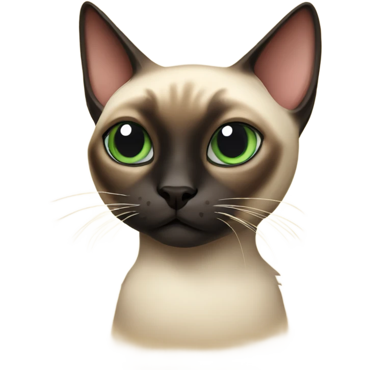 Evil Siamese cat  emoji