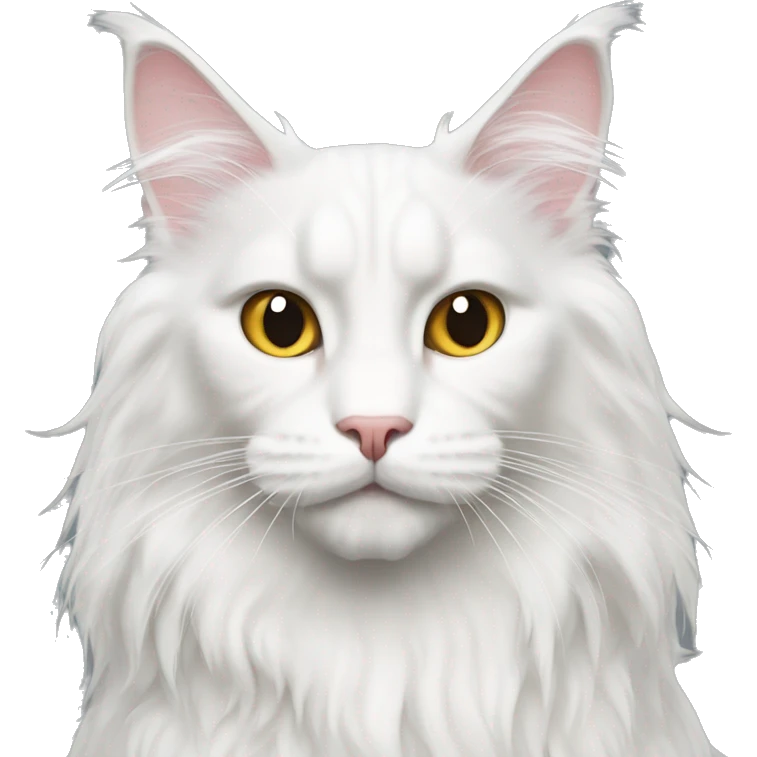 White Maine Coon emoji