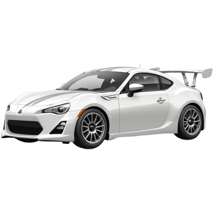 gt86 white sport racing car emoji