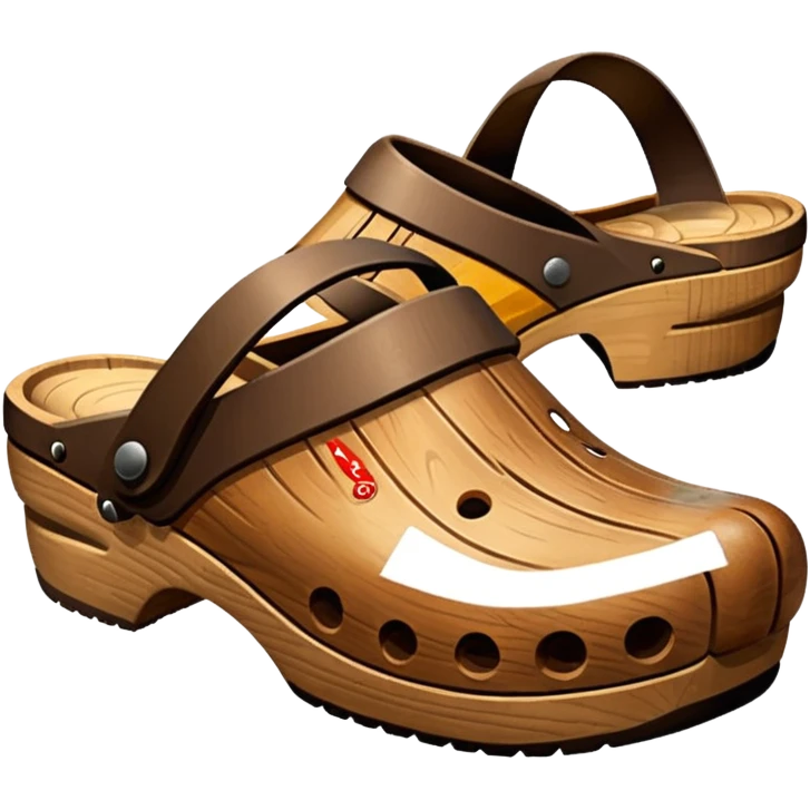 wood clog emoji