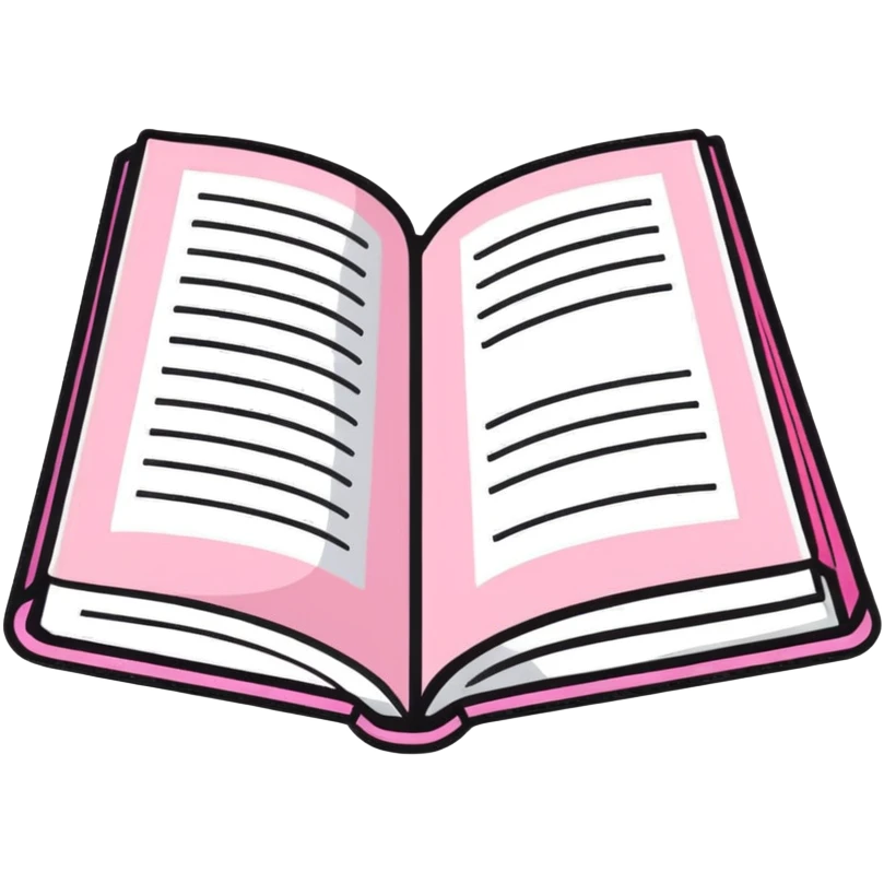 pink business book emoji