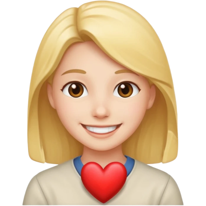 Smile for heart emoji