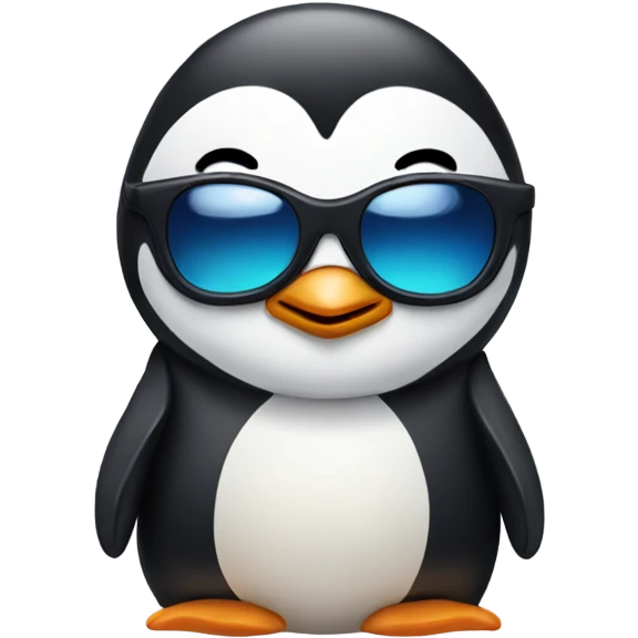 penguin with shades emoji