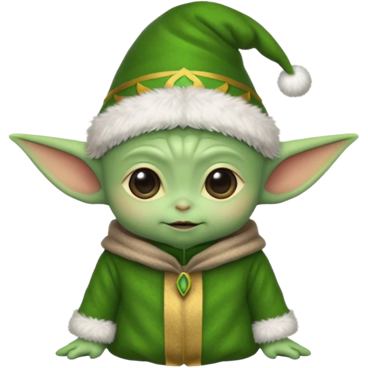 baby yoda elf christmas emoji