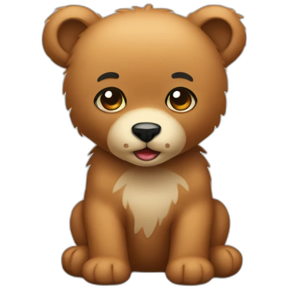 Osito de peluche cortando el pelo emoji