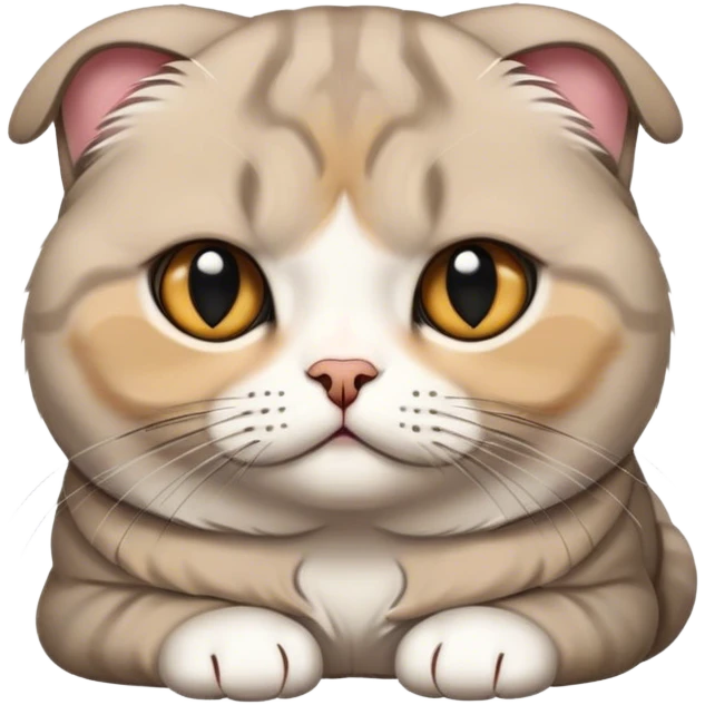 Scottish Fold cat emoji