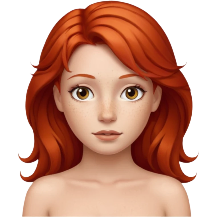Sexy  naked tits red hair princess emoji