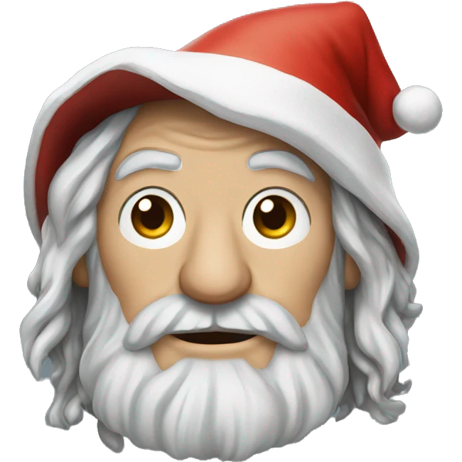 Gandalf with Santa hat emoji