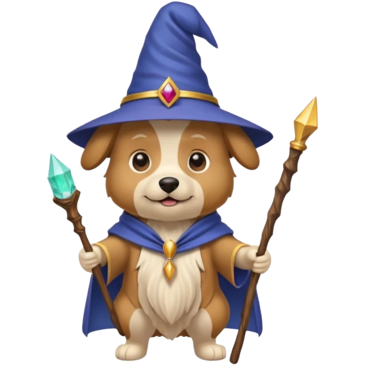 Dog wizard emoji