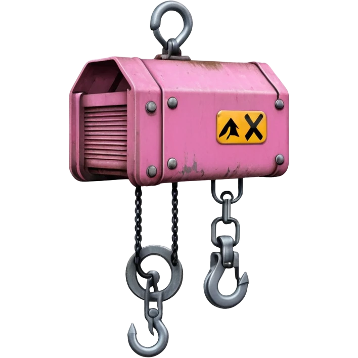 Pink hoist emoji