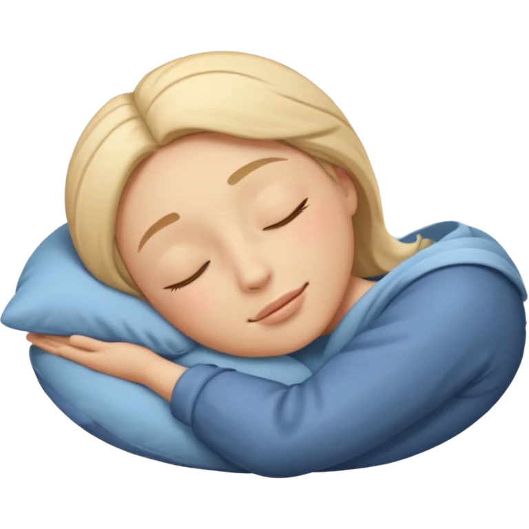 face with a gentle smile and Zzz above the head, sleeping, classic emoji style emoji