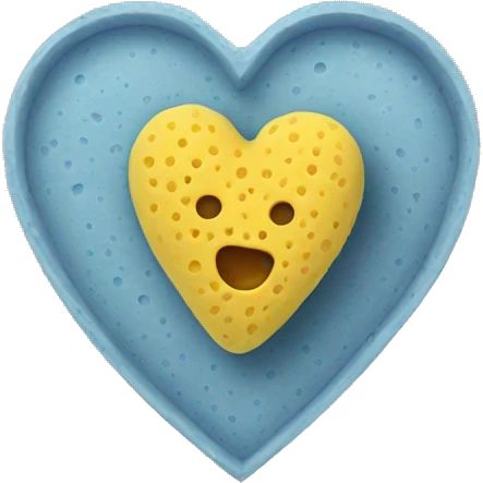 sponge in heart shape emoji