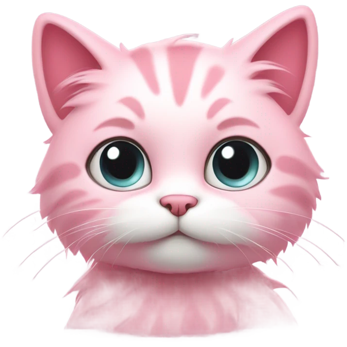 Pink cat emoji