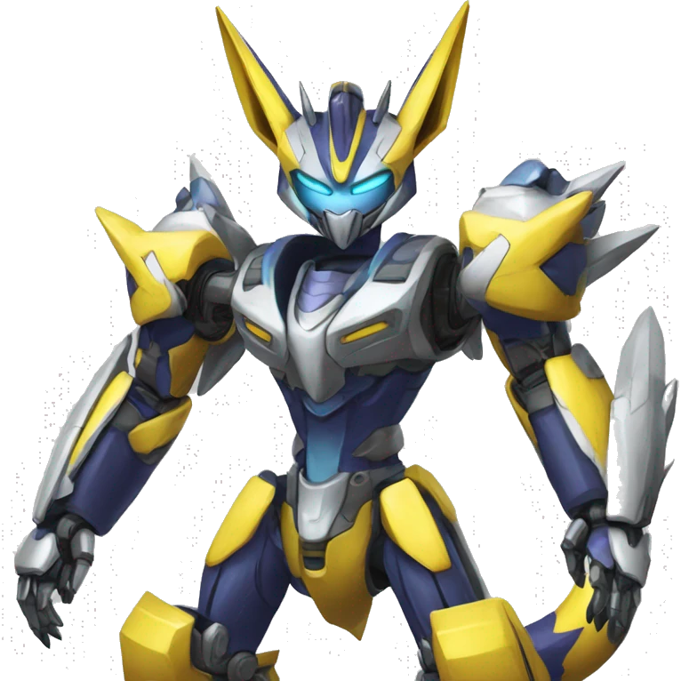 Renamon-Zeraora-Medabot-Mecha full body emoji