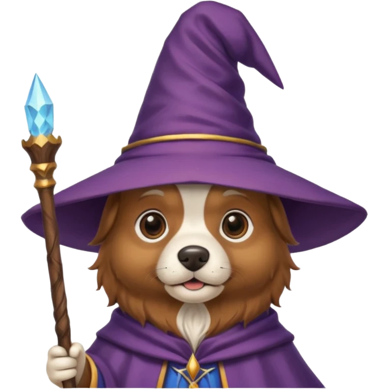 Dog wizard emoji
