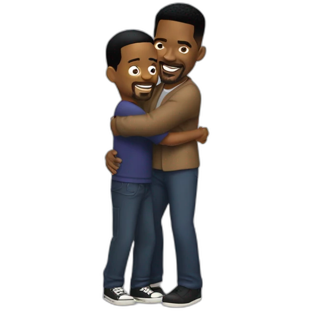 will smith and chris rock hugging emoji
