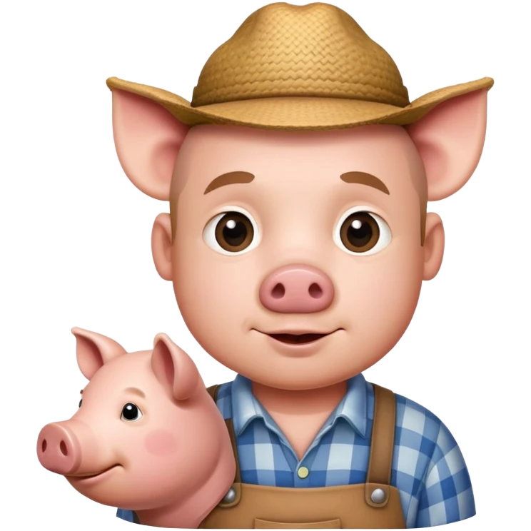 Pig with Farmer  emoji