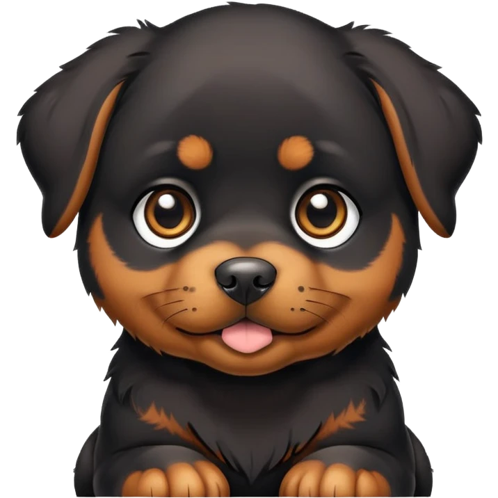 Cute Rottweiler puppy  emoji