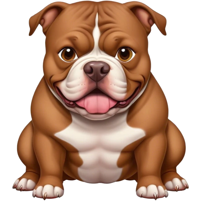 Américain Bully xxl chocolat  emoji
