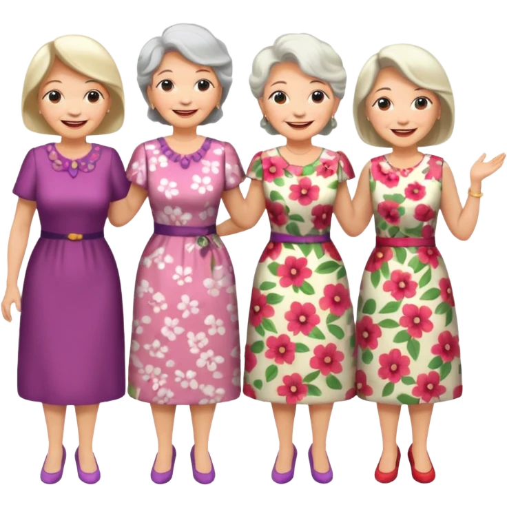 4 older ladies emoji